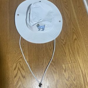 Goat White Sun Bucket Hat Men One Size Brand new!
